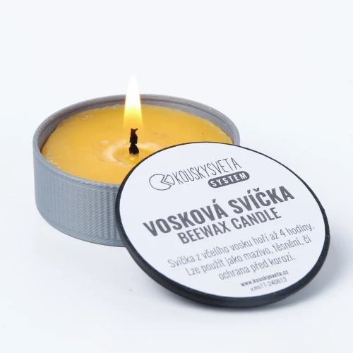 100% beeswax candle